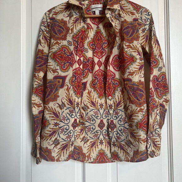 J Crew Liberty Perfect Paisley Shirt - Picture 3 of 7